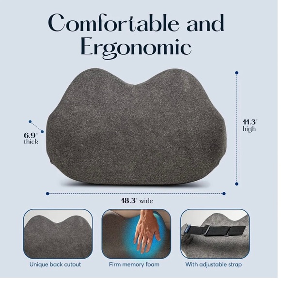 SOLD~ SUTERA Low Back Pillow - Proper Posture Lumbar Support NWT - Picture 2 of 4